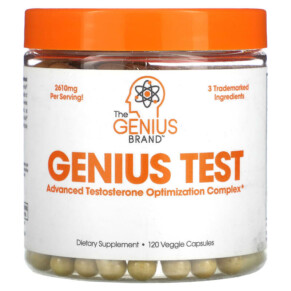 Thực phẩm chức năng The Genius Brand Genius Test Advanced Testosterone Optimizing Complex 120 Veggie Capsules 868054000335