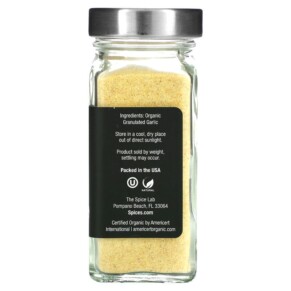 Thành phần vi chất của The Spice Lab Organic Granulated Garlic 2.6 oz (73 g) 846836004962
