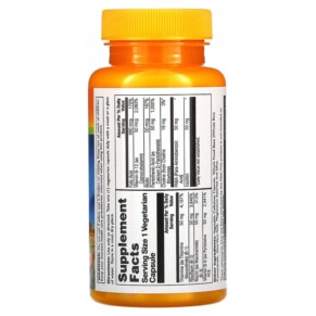 Thành phần vi chất của Thompson B50 Complex 60 Vegetarian Capsules 031315196805