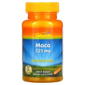 Thực phẩm chức năng Thompson Maca 525 mg 60 Vegetarian Capsules 031315191121