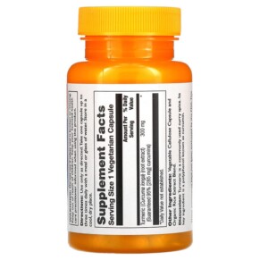 Thành phần vi chất của Thompson Turmeric Curcumin 300 mg 60 Vegetarian Capsules 031315196669