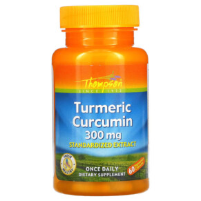 Thực phẩm chức năng Thompson Turmeric Curcumin 300 mg 60 Vegetarian Capsules 031315196669
