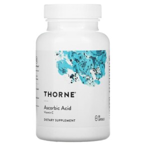 Thực phẩm chức năng Thorne Ascorbic Acid Vitamin C 60 Capsules 693749012498