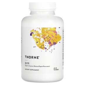 Thực phẩm chức năng Thorne B.P.P. (Betaine/Pepsin/Pancreatin) Digestive Enzymes 180 Capsules 693749410027