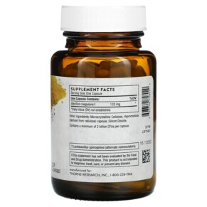 Thành phần vi chất của Thorne Bacillus Coagulans 60 Capsules 693749758020