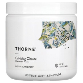 Thực phẩm chức năng Thorne Cal-Mag Citrate Effervescent Powder 7.5 oz (214 g) 693749222026