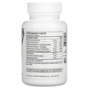 Thành phần vi chất của Thorne Cortrex 60 Capsules 693749801030