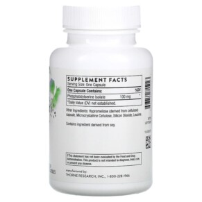 Thành phần vi chất của Thorne Iso-Phos 60 Capsules 693749715023