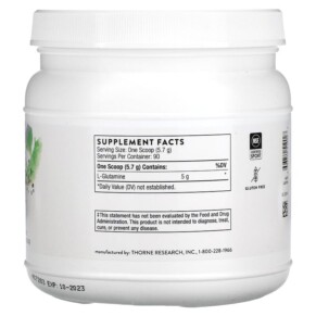 Thorne L-Glutamine Powder 18.1 oz (513 g) 3 Thành phần vi chất của Thorne L-Glutamine Powder 18.1 oz (513 g) 693749519027