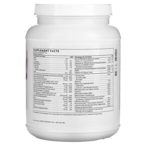Thành phần vi chất của Thorne MediClear Orange Vanilla 30.5 oz (865 g) 693749012535