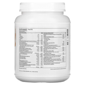 Thành phần vi chất của Thorne MediClear Plus 27.2 oz (772 g) 693749012542