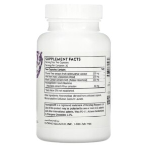 Thành phần vi chất của Thorne Meta-Balance 60 Capsules 693749711032