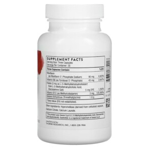 Thành phần vi chất của Thorne Methyl-Guard Plus 90 Capsules 693749789017