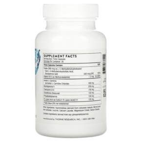 Thành phần vi chất của Thorne Neurochondria 90 Capsules 693749738022