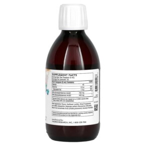 Thành phần vi chất của Thorne Omega Superb Lemon Berry 8.45 fl oz (250 ml) 693749004288