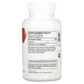 Thành phần vi chất của Thorne Perfusia-SR 120 Capsules 693749525028