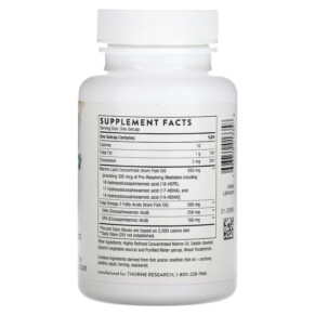 Thành phần vi chất của Thorne Pro-Resolving Mediators 60 Gelcaps 693749013358