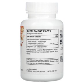 Thành phần vi chất của Thorne Quercetin Phytosome 60 Capsules 693749004356