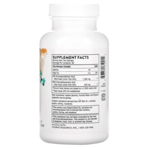 Thành phần vi chất của Thorne Super EPA Pro 120 Gelcaps 693749610014