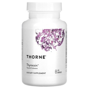 Thực phẩm chức năng Thorne Thyrocsin Thyroid Cofactors 120 Capsules 693749784012