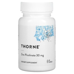 Thực phẩm chức năng Thorne Zinc Picolinate 30 mg 60 Capsules 693749220022