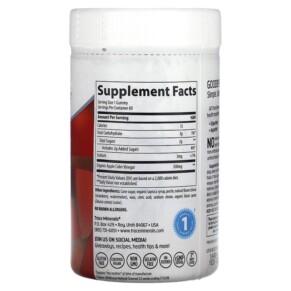Thành phần vi chất của Trace Minerals ® Apple Cider Vinegar Gummies Strawberry Melon 500 mg 60 Gummies 878941005657
