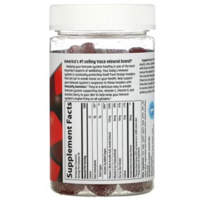 Thành phần vi chất của Trace Minerals ® Complete Immunity Gummies Cherry 60 Gummies 878941005817
