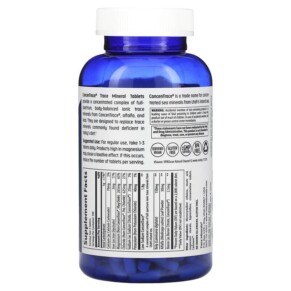 Thành phần vi chất của Trace Minerals ® ConcenTrace Trace Mineral Tablets 300 Tablets 878941001062