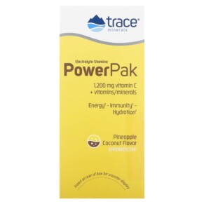 Thành phần vi chất của Trace Minerals ® Electrolyte Stamina PowerPak Pineapple Coconut 30 Packets 0.22 oz (6.1 g) Each 878941002496