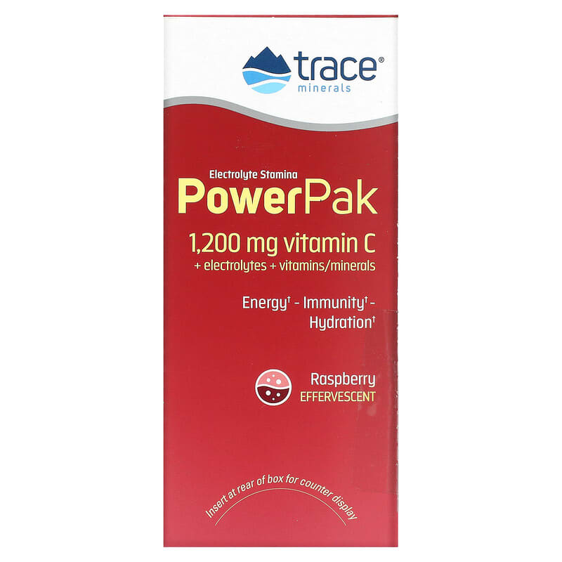 Trace Minerals ® Electrolyte Stamina PowerPak Raspberry 30 Packets 0.18 oz (5.1 g) Each 2 Thành phần vi chất của Trace Minerals ® Electrolyte Stamina PowerPak Raspberry 30 Packets 0.18 oz (5.1 g) Each 878941000546