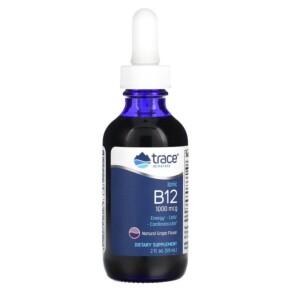 Thực phẩm chức năng Trace Minerals ® Ionic B12 Natural Grape 1.000 mcg 2 fl oz (59 ml) 878941003561