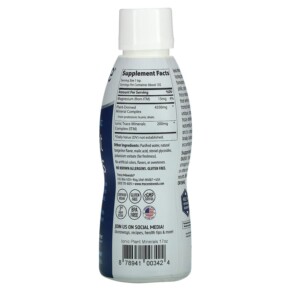 Thành phần vi chất của Trace Minerals ® Ionic Plant Minerals Tangerine 17 fl oz (503 ml) 878941003424