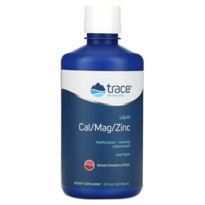Thực phẩm chức năng Trace Minerals ® Liquid Cal/Mag/Zinc Natural Strawberry 32 fl oz (946 ml) 878941002304