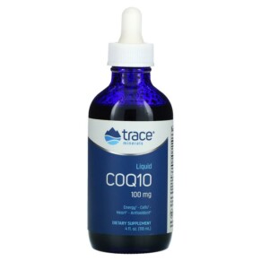 Thực phẩm chức năng Trace Minerals ® Liquid CoQ10 Tangerine 100 mg 4 fl oz (118 ml) 878941003165