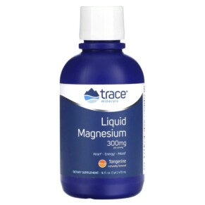 Thực phẩm chức năng Trace Minerals ® Liquid Magnesium Tangerine 300 mg 16 fl oz (473 ml) 878941002779