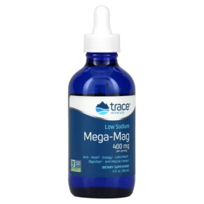 Thực phẩm chức năng Trace Minerals ® Low Sodium Mega-Mag 400 mg 4 fl oz (118 ml) 878941000256
