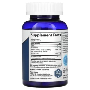 Thành phần vi chất của Trace Minerals ® Magnesium 150 mg 60 Tablets 878941003172