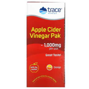Thành phần vi chất của Trace Minerals ® Organic Apple Cider Vinegar Orange 1.000 mg 30 Packets .18 oz (5 g) Each 878941006722