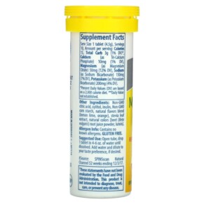 Thành phần vi chất của Trace Minerals ® TM Sport Max-Hydrate Endurance Effervescent Tablets Citrus 10 Tablets 1.59 oz (45 g) 878941004179