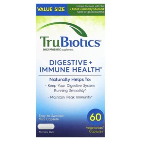 Thực phẩm chức năng TruBiotics Digestive + Immune Health 60 Vegetarian Capsules 852870004158
