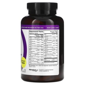 Thành phần vi chất của Twinlab Daily One Caps Without Iron 180 Capsules 027434003551