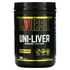 Thực phẩm chức năng Universal Nutrition Classic Series Uni-Liver Argentine Beef Liver 500 Tablets 039442040916