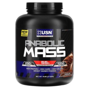 Thực phẩm chức năng USN Anabolic Mass Chocolate 6 lbs (2.72 kg) 6009544944645
