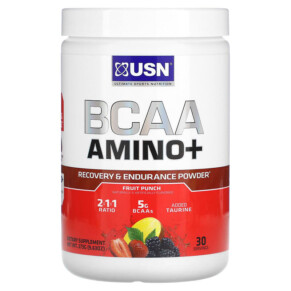 Thực phẩm chức năng USN BCAA Amino+ Recovery & Endurance Powder Fruit Punch 9.63 oz (273 g) 6009544945093
