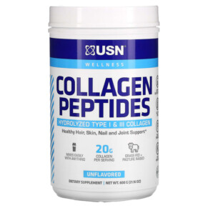 Thực phẩm chức năng USN Collagen Peptides Unflavored 21.16 oz (600 g) 6009544934752
