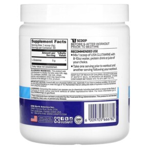 USN Glutamine Micronized Powder Unflavored 5 g 10.58 oz (300 g) 3 Thành phần vi chất của USN Glutamine Micronized Powder Unflavored 5 g 10.58 oz (300 g) 6009705666782