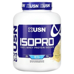 Thực phẩm chức năng USN IsoPro 100% Whey Protein Isolate Vanilla Ice Cream 4 lbs (1.814 g) 6009544946311