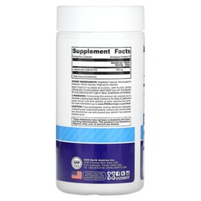 Thành phần vi chất của USN L-Arginine 500 mg 60 Capsules 6009544947608