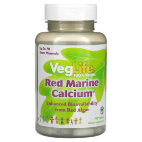 Thực phẩm chức năng VegLife Red Marine Calcium 90 Tablets 076280219289