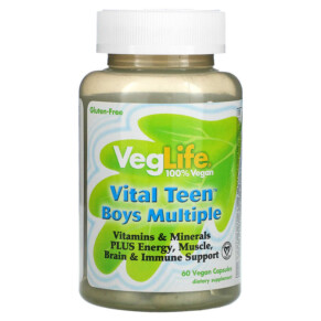 Thực phẩm chức năng VegLife Vital Teen Boys Multiple 60 Vegan Capsules 076280984330